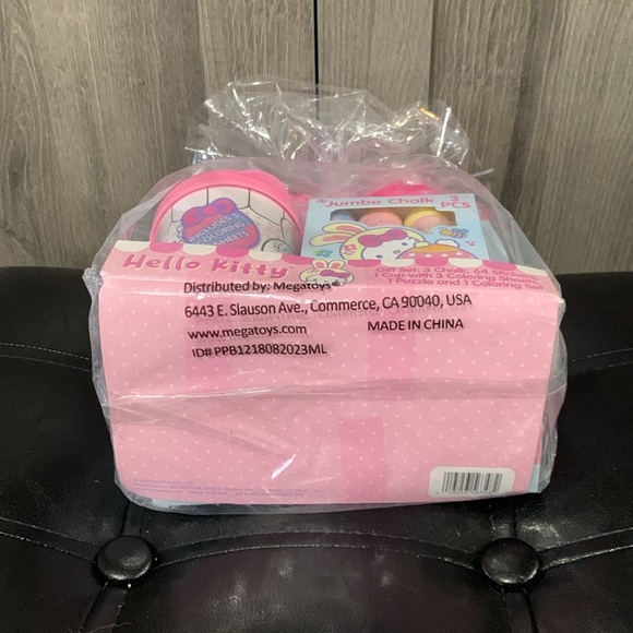 New Hello Kitty Pastel Pink & Blue Build Your Own Gift Basket 5 Piece Set - Picture 11 of 11